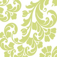 Calyx Damask Framed Print