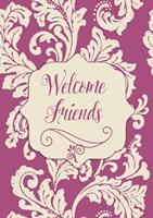 Welcome Flag Pink Fine Art Print