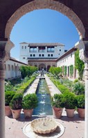 Palacio del Generalife, Alhambra, Granada, Andalucia, Spain Fine Art Print