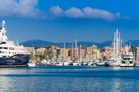 Palma de Mallorca harbor, Majorca, Balearic Islands, Spain Fine Art Print