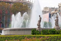 Placa de Catalunya, Barcelona, Spain Fine Art Print