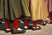 Children's Dance Group at Poble Espanyol, Montjuic, Barcelona, Spain Fine Art Print
