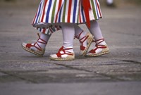 Children's Dance Group at Poble Espanyol, Montjuic, Barcelona, Spain Fine Art Print