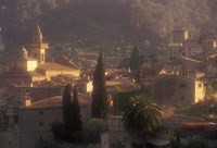 View of Town and Cartuja de Valledemossa, Mallorca, Balearics, Spain Fine Art Print