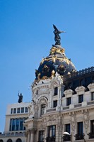 Spain, Madrid Metropolis building on Grand Via Fine Art Print