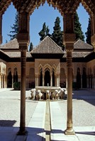Patio de los Leones in the Alhambra, Granada, Spain Fine Art Print