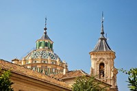 Dome and bell tower of the Iglesia de San Juan de Dios, Granada, Spain Fine Art Print