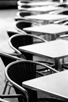 Cafe Tables, Palma, Mallorca, Spain Fine Art Print