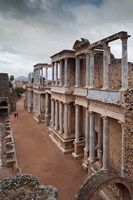 Spain, Extremadura, Badajoz, Merida, Roman Theater Fine Art Print