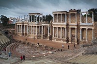 Spain, Extremadura, Badajoz, Merida, Roman Theater Fine Art Print