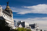 Spain, Madrid, Centro Area, Metropolitan Building Fine Art Print