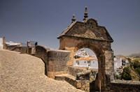 Spain, Andalusia, Malaga Province, Ronda Stone Archway Fine Art Print