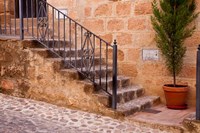 Spain, Andalusia Street scene in the town of Banos de la Encina Fine Art Print