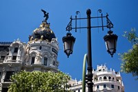 Spain, Madrid Metropolis building on Grand Via Fine Art Print