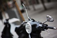 Black Vespa, Madrid, Spain Fine Art Print