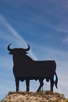 Famous Bull Symbols of the Bodegas Osborne, Puerto de Santa Maria, Spain Fine Art Print