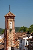 Spain, Andalucia, Grazalema The bell tower of Iglesia de San Juan Fine Art Print