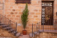 Spain, Andalusia Street scene in the town of Banos de la Encina Fine Art Print