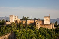 Spain, Andalusia, Granada Province, Granada View of Alhambra Palace Fine Art Print
