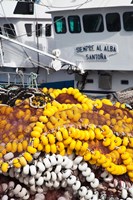 Spain, Cantabria Province, Santona, Fishing Boat Fine Art Print