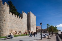 Spain, Castilla y Leon, Avila, Las Murallas, Walls Fine Art Print