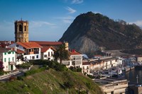 Spain, Getaria, Iglesia de San Salvador Church Fine Art Print