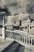 Spain, Seville, buildings of the Plaza Espana Fine Art Print