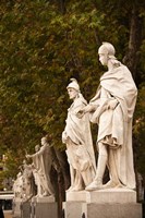 Statues of Spanish Kings, Royal Palace, Madrid, Spain Fine Art Print