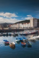 Town And Harbor View, Castro-Urdiales, Spain Fine Art Print