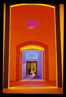 Lit Doorway in the Ciutat Vella Area, Barcelona, Spain Fine Art Print