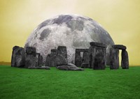 Full Moon over Stonehenge, England Fine Art Print