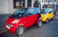 Smart Cars, London, England Fine Art Print