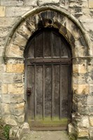Medieval City Wall Door, York, Yorkshire, England Fine Art Print