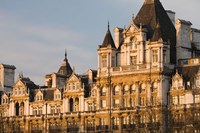 Building Along Victoria Embankment, London, England Fine Art Print