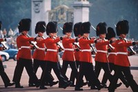 Changing of the guards, London, England Fine Art Print