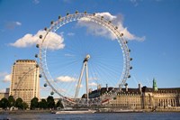 London Eye, Amusement Park, London, England Fine Art Print