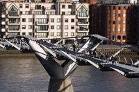 Millenium Bridge, London, England Fine Art Print