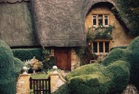 Thatched Roof Home and Garden, Chipping Campden, England, Fine Art Print