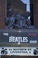 The Beatles Shop, Mathew Street, Liverpool, England Fine Art Print