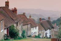 Town Architecture, Shaftesbury, Gold Hill, Dorset, England Fine Art Print