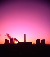 Coal Fired Power Station, Warrington, Cheshire, England Fine Art Print