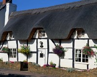 Thatched Cottage, Warwickshire, England Fine Art Print