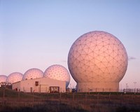 Menwith Hill, Early Warning Station, North Yorkshire, England Fine Art Print