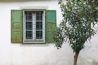 Courtyard Detail, Limonos Monastery, Filia, Lesvos, Mithymna, Aegean Islands, Greece Fine Art Print