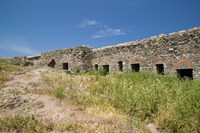 Detail of Old Fortress, Sigri, Lesvos, Mithymna, Northeastern Aegean Islands, Greece Fine Art Print