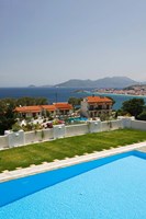 Greece, Aegean Islands, Samos, Resort Pool by Walter Bibikow - various sizes