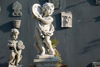 Greece, Ionian Islands, Kefalonia, Cherub Statue Fine Art Print