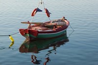 Harbor Fishing Boat, Lesvos, Mytilini, Aegean Islands, Greece Fine Art Print