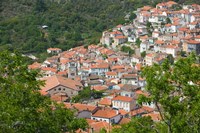 Hillside Town View, Agiasos, Lesvos, Mytilini, Aegean Islands, Greece by Walter Bibikow - various sizes - $36.99