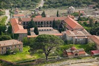 Overview of Limonos Monastery, Filia, Lesvos, Mithymna, Aegean Islands, Greece Fine Art Print